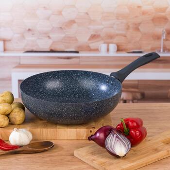 Russell Hobbs Сковорода RH00851EU7, 28см, алюминий, антипригарное, легкая очистка, изолированная ручка, совместима с индукцией (RH00851EU7)