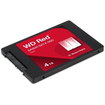 SSD|SANDISK|Red SA500|POWERED BY SANDISK|4000 GB|Serial ATA III|Write speed 520 MB/s|Read speed 560 MB/s|2.5