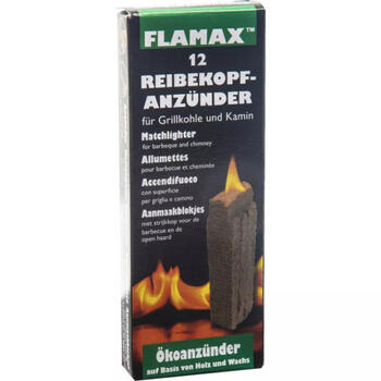 Ekoloģiskie aizdedzināšanas kubiņi/sērkociņi FLAMAX 1318358, 12 gab. (1318358)