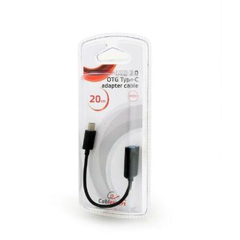 Gembird USB адаптер AB-OTG-CMAF2-01 USB 2.0 OTG Type-C, черный, 0.008 кг (AB-OTG-CMAF2-01)