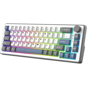 White Shark EXCALIBUR M GK-009251, механическая клавиатура 67 клавиш, 65%, линейные переключатели, hot-swap, 3 режима, RGB (EXCALIBUR-M-W-US)