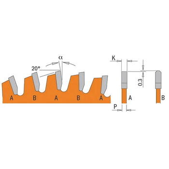 CMT Zāģripa alumīnijam 276.216.64M, 216mm, 30mm, 64 zobi, 2,2mm, 1,6mm, -6°, TCG (276.216.64M)