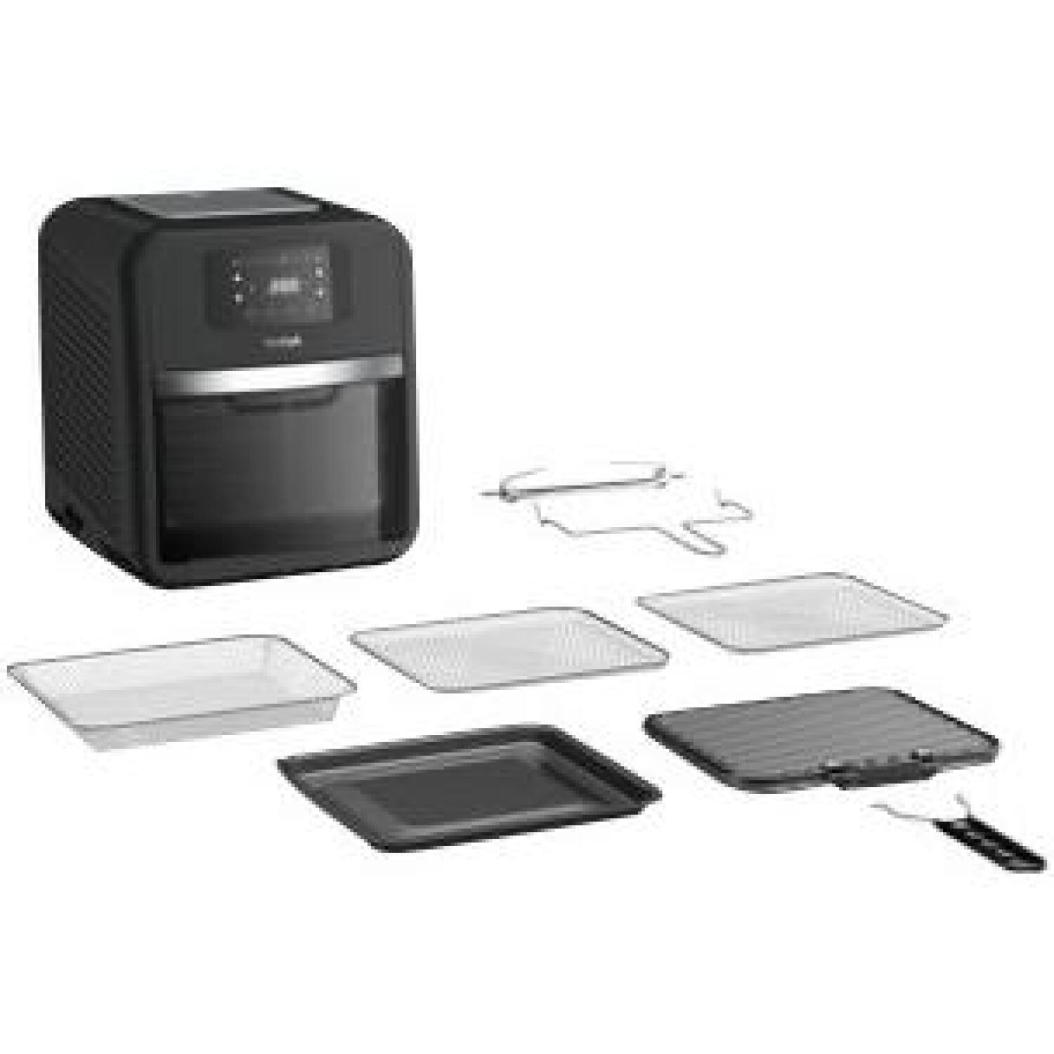 Tefal karstā gaisa friteris cepeškrāsns un grils FW501815, 2050 W, 11 L, 9 funkcijas, 6 personām, melns (FW501815)