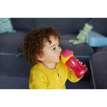 Philips Avent поильник с трубочкой SCF798/02, 300 мл, 12M+, розовый, защита от протекания, нескользящий (SCF798/02)