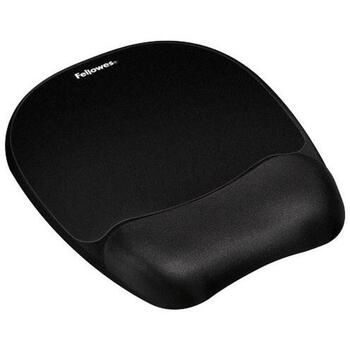 Fellowes peles paliktnis ar plaukstas spilvenu 9176501, 202 x 235 x 25.4 mm, melns, atmiņas putas, trikotāžas pārklājums (9176501)
