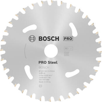 Standard for Steel 150x20x1.6/1.2x32T, Rokas sausajiem griežņiem PRO STEEL CORDLESS RIPZĀĢA ASMENS, 2608837748, BOSCH (2608837748)