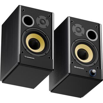 Genesis колонки Arsen 502BT NGS-2417, 60 Вт, 50 - 20000 Гц, 2.0 канала, Bluetooth 5.3, RCA, оптический, черный (NGS-2417)