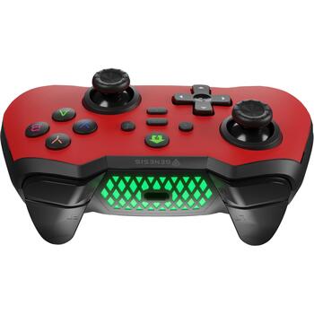 Genesis Mangan 400 NJG-2102, беспроводной геймпад, Bluetooth, 1000mAh, 15ч, красный, регулируемая вибрация (NJG-2102)