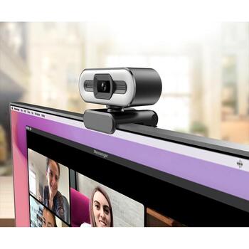 Manta Вебкамера W183, 1080p, 1/2.7 CMOS, USB 2.0, 8MP, встроенный микрофон, кольцевое LED освещение (W183)