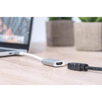 Digitus USB-C 3.2 Gen 1 на HDMI графический адаптер DA-70836, 3840x2160, 60Hz, 1x USB-C, 1x HDMI, алюминиевый корпус, 0,2 м (DA-70836)