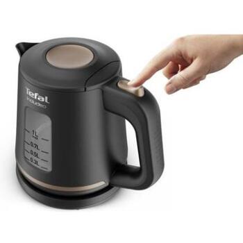 Tefal KI533811 Электрический чайник, 2400 W, 1 L, пластик, 360° поворотная база, черный (KI533811)