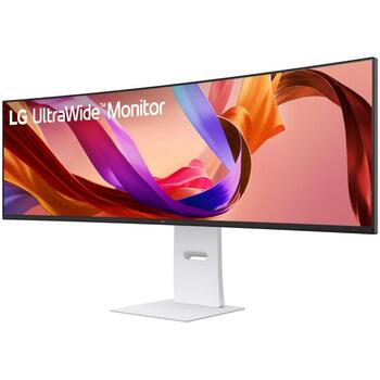 LG LCD monitors 49U950A-W 124.5 cm, 5120 x 1440, Dual QHD, 144Hz, Nano IPS, 98% DCI-P3, VESA HDR 400, USB-C 90W, 2 skaļruņi (49U950A-W)
