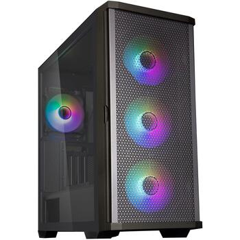 Zalman Z10 DUO ATX корпус, 481x220x488мм, 9кг, ATX/mATX/Mini-ITX, 7 слотов, 2xUSB 3.0, USB-C, 4x120мм ARGB вентилятора (Z10 DUO)