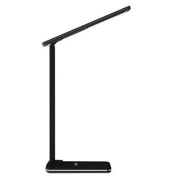 Media-Tech Настольная лампа MT222K, 4W, 36 LED, 3000-6500K, 750LUX, беспроводная зарядка 5-15W, таймер автоотключения (MT222K)