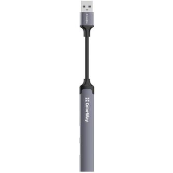 Colorway док-станция CW-HUB05, 2xUSB A 2.0, 1xUSB A 3.0, 1xUSB C 2.0, корпус из алюминиевого сплава (CW-HUB05)