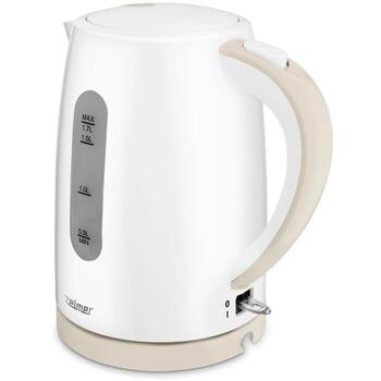 Zelmer Электрический чайник ZCK7616I 71504666P, 2200W, 1.7l, белый, автоматическое отключение, фильтр от накипи (71504666P)
