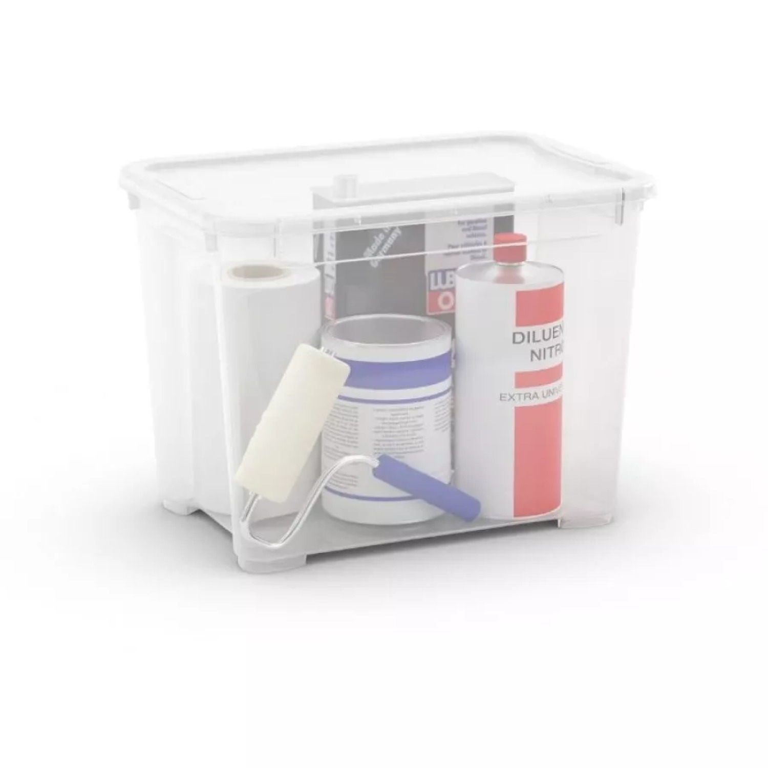 Коробка с крышкой T Box M 20L 26,5x38x28,5см прозрачная 0800696001 Curver (0800696001)