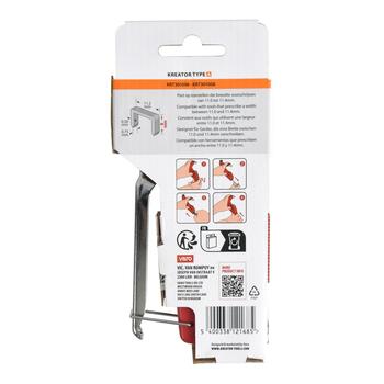 Kreator ручной степлер KRTH00001, 4-8mm, 11.2mm, 0.75mm, металлический корпус, эргономичная рукоятка, фиксатор рукоятки (KRTH00001)