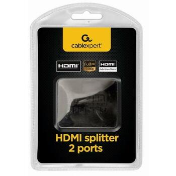 Gembird sadalītājs DSP-2PH4-03 HDMI 2 porti, signāla pastiprinātājs, atbalsta 3D video (DSP-2PH4-03)