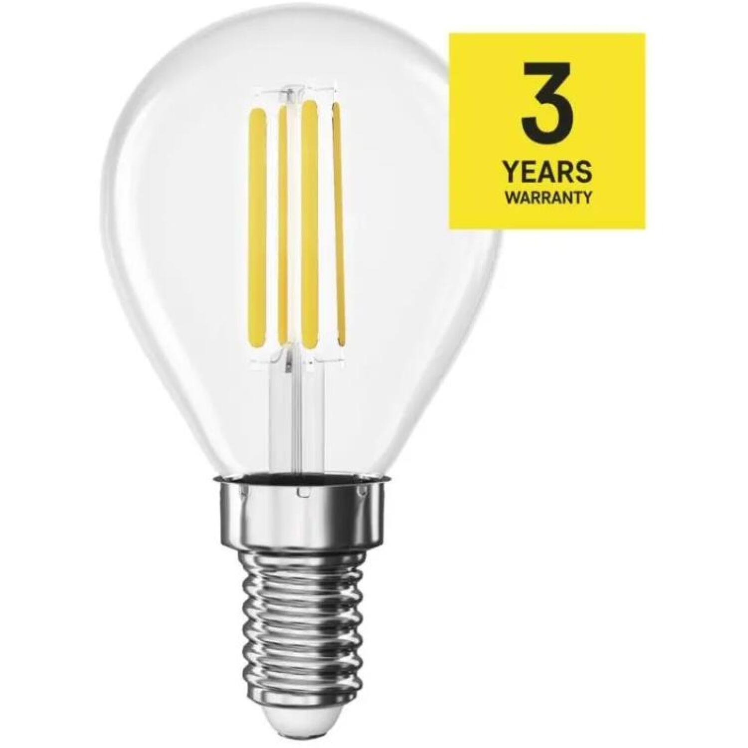 Emos LED лампочка Filament Mini Globe ZF1D42, 5,9 Вт, 806 лм, теплый белый, 360°, E14, 25 000 часов (ZF1D42)