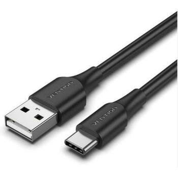 Vention kabelis USB 2.0 A vīriešu uz C vīriešu 1.5m melns, 3A, 480Mbps (CTHBG)