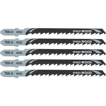 Dewalt Полотно для лобзика 70mm T Shank HCS (DT2077-QZ), 4 TPI, HCS, 5 шт., 70 mm, 4 mm, 100 mm (DT2077-QZ)