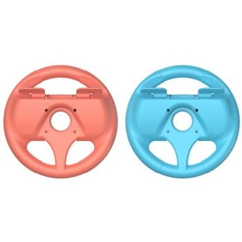 Subsonic Дуо гоночный руль SA5718, 2 руля, беспроводной, оранжевый, синий, черный, Nintendo Switch, Switch 2, 2 кнопки (SA5718)