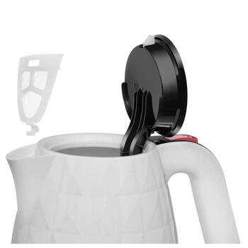Manta Электрический чайник KTL9230W, 1,7 л, 2200 Вт, скрытый нагревательный элемент, индикатор уровня воды (KTL9230W)