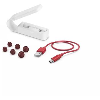 Hama Наушники 00184104, 55g, Белый, 90dB, Беспроводные, 32Ω, Вкладыши, USB-C, Bluetooth, 20Hz-20KHz, Встроенный микрофон (00184104)