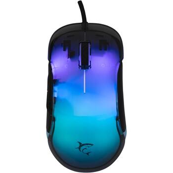 White Shark MORDRED-B GM-5017, 7 pogu vadu spēļu pele, 12800 DPI, 1000 Hz, USB 2.0, RGB, 1.8 m (MORDRED-B)
