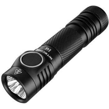 Nitecore E4K, Rokas lukturis, 4400 lm, 4 LED, IP68, Ūdensizturīgs līdz 2 m, Šoka izturīgs līdz 2 m, Li-Ion 5000 mAh, USB uzlāde (E4K)