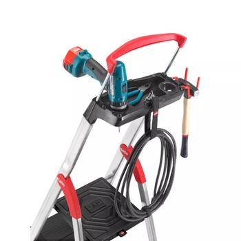 HAILO L100 TopLine 038050707, 7 pakāpieni, 150 kg, 350 cm, alumīnijs, drošības kronšteins, platformas bloķēšana (038050707)