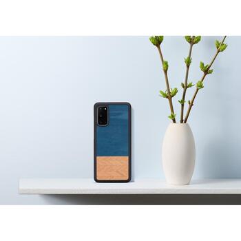 Man&Wood чехол M6540B, синий, совместим с Samsung Galaxy S20, 6.2 дюйма (M6540B)
