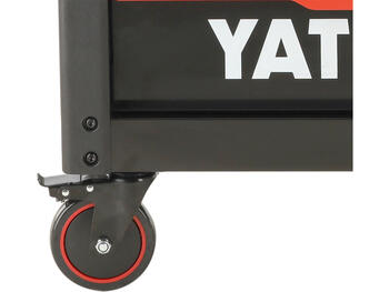 Yato инструментальный шкаф YT-09005, 1125x1000x480 мм, 12 ящиков, 45 кг, 4 колеса 125 мм, 2 с тормозами, центральный замок (YT-09005)