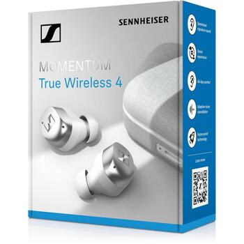 Sennheiser Наушники MOMENTUM True Wireless 4 700366, Bluetooth 5.4, IP54, 5-21000Hz, шумоподавление, без потерь, 3 микрофона (700366)