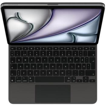 Apple Клавиатура для iPad Air 11 дюймов (M4, M3) MGYX4S/A, Apple Smart соединение, QWERTY, черный, с трекпадом (MGYX4S/A)