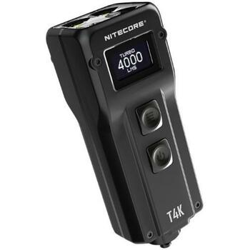 Nitecore T4K, Фонарик на ключах, 4 x CREE XP-L2 V6 LED, 4000 лм, 1 лм, 1 м, IP54, 1000 мАч, USB зарядка, 5 уровней мощности (T4K)