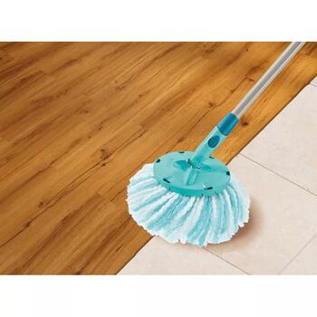 LEIFHEIT Clean Twist Disc Mop Ergo micro duo 1052104, maināmais mops, 2 šķiedras, mazgājams 60°C (1052104)
