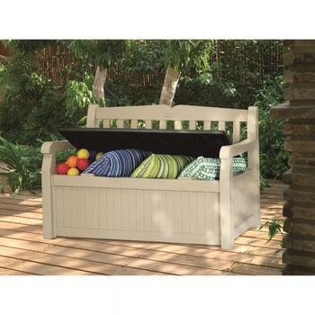 Keter Eden Garden Bench 29190198580, 265L, 140x60x84cm, 14.75kg, скамья с ящиком, прочный, атмосферостойкий (29190198580)