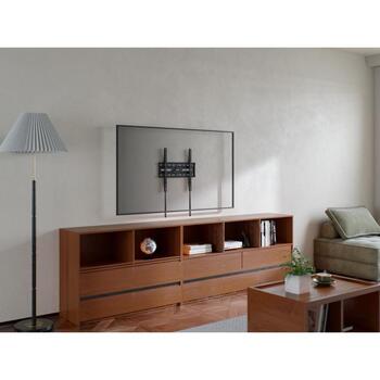 Gembird WM-75F-02 televizora sienas stiprinājums, 32”-75”, melns, 445mm, 155mm, 75kg, 1 displejs (WM-75F-02)