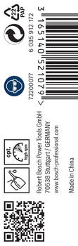 Urbjmašīnām/skrūvgriežiem PRO STAINLESS STEEL HSS-CO SPIRĀLVEIDA URBIS, 2608585874 BOSCH (2608585874)