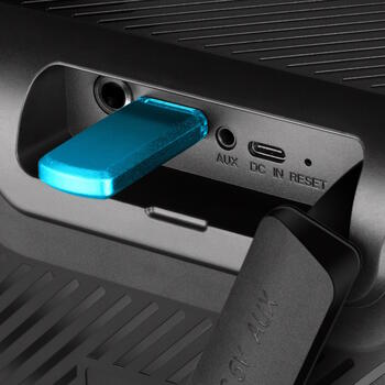 Портативная Bluetooth колонка мощностью 24 Вт с защитой от воды IPX5 TWS FM радио USB и динамической RGB подсветкой PS-360 Чёрный SV-021740 SVEN (SV-021740)