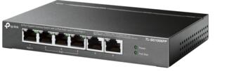 6-портовый гигабитный коммутатор с 3 портами PoE+ и 1 портом PoE++, TP-Link, TL-SG1006PP, 6× 10/100/1000Mbps RJ45 Ports, Fanless (TL-SG1006PP)