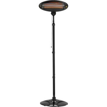 Lund infrasarkanais sildītājs 68792, 2000W, 3 līmeņi, 25m², IP34, 2.1m, kvarca lampa, 5000h, sienas/statīva montāža (68792)