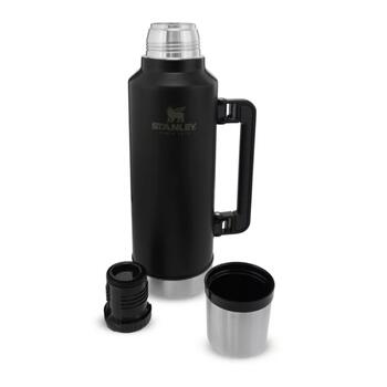 Stanley® Termoss The Legendary Classic 2807934004, 1.9L, nerūsējošais tērauds, melns, siltumu 45h, aukstumu 2d, ar ledu 8d (2807934004)