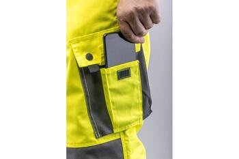 Hogert HT5K364-XL, augstas redzamības bikses, XL (54), 80% poliesters, 20% kokvilna, 270 g/m², EN ISO 20471 1. klase, CAT.II (HT5K364-XL)
