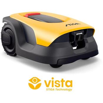 STIGA A 6V robotizēts zāles pļāvējs GPS RTK AI kamera bez vadiem līdz 600m² 18cm 25.2V 2Ah 2850rpm 10 zonas 50min uzlāde 2R7114128/ST1 (2R7114128/ST1)
