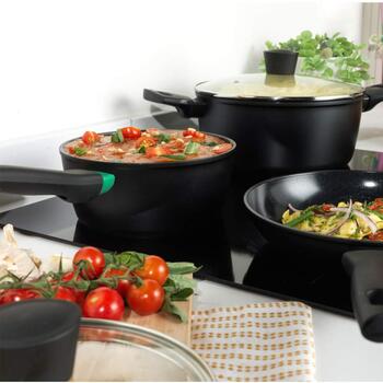 Russell Hobbs Кастрюля RH03260EU7, 20см, алюминий, крышка, электрическая, газовая, стеклокерамика, индукция, Thermo-Spot (RH03260EU7)