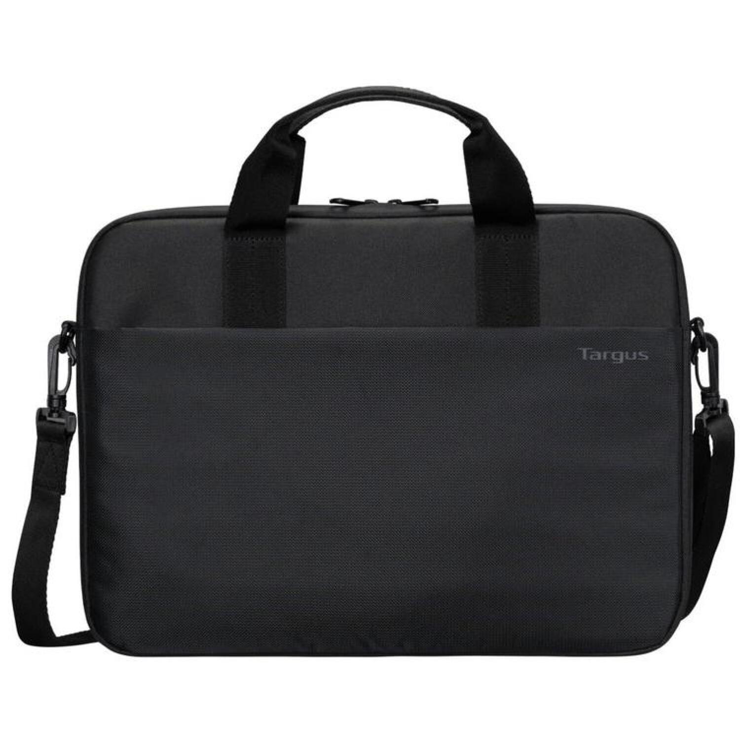 Targus Портфель Intellect Slim TBS978GL, 13-14 дюймов, черный, молния, мягкий отсек для ноутбука, съемный плечевой ремень (TBS978GL)