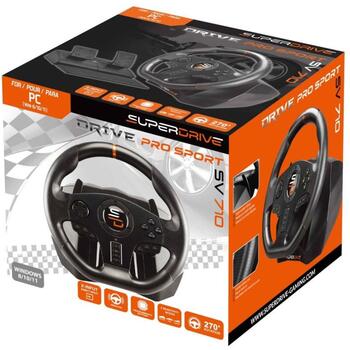 Subsonic Sacīkšu stūre SV 710 Pro Sport SA5595-PC, 270 °, 28 cm, 14 pogas, USB, PC, Windows 8/10/11 (SA5595-PC)